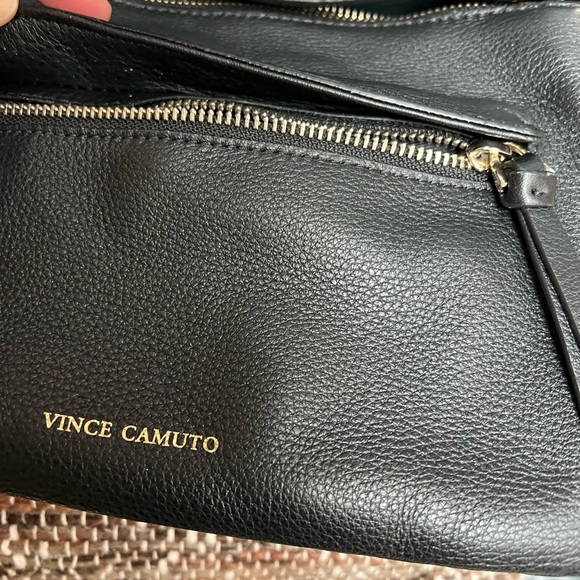 Vince Camuto black leather crossbody bag. In excellent condition, never used. - Picture 9 of 10